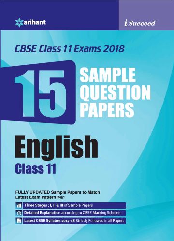 Arihant I-Succeed 15 Sample Question Papers CBSE ENGLISH Class XI